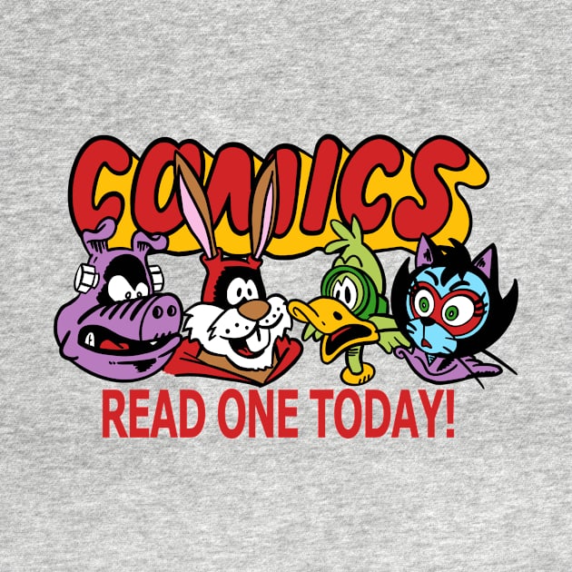 Comics Read One Today (Funny Animals Edit.) by Scum_and_Villainy